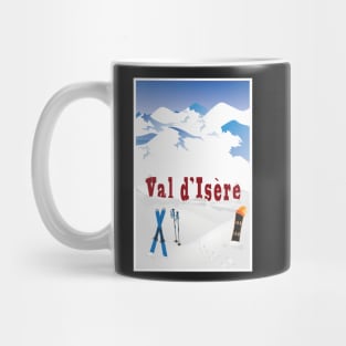 Ski Val d’Isere, French Alps, Ski Poster Mug